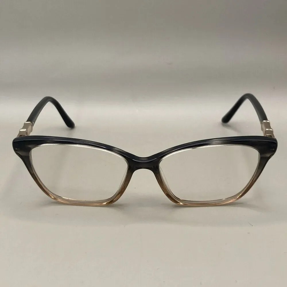 Badgley Mischka Berenice 52 15-135 Eyeglasses Brown Cat Eye FRAMES ONLY